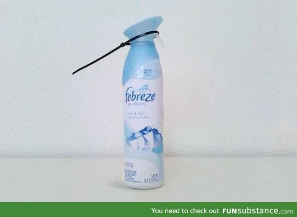 Febreeze grenade. Just pull the zip tie, toss it and RUN