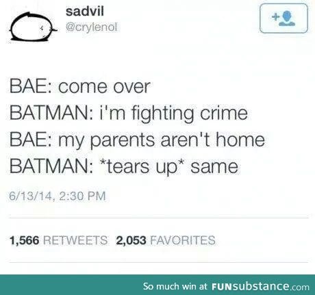 You'll never guess what this Batman joke is about