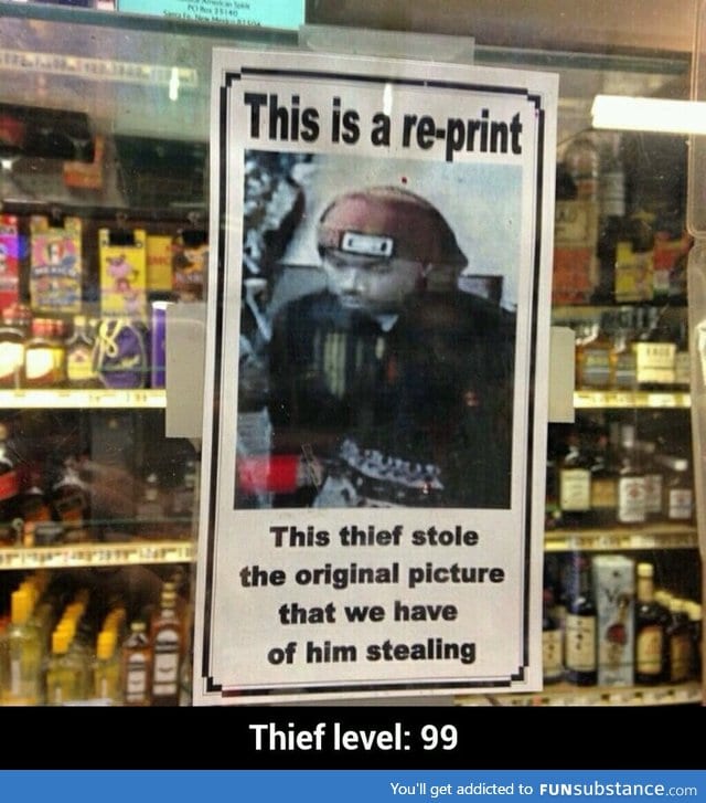 Thief stealing