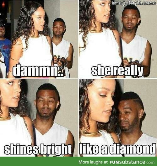 Girl, stop shining please.