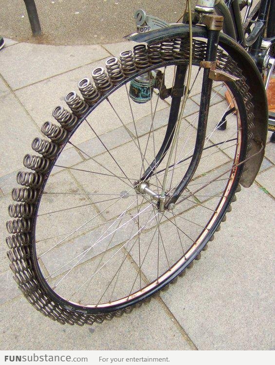 Spring tires bicycle