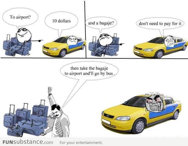 Taxi troll