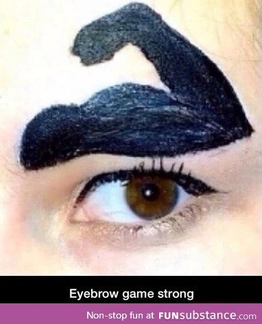 Strong eyebrow game