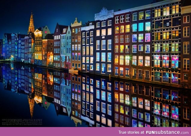 Amsterdam at night