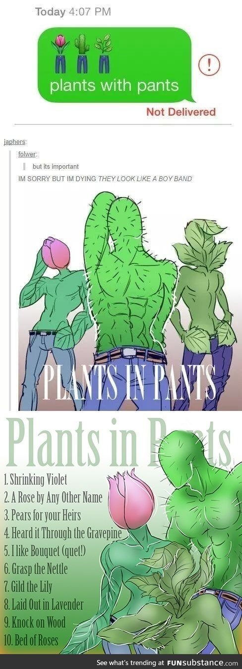 Plants in pants Emoji