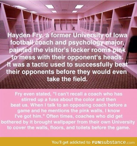 Pink locker room