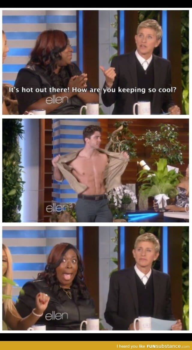 Ellen is not impressed