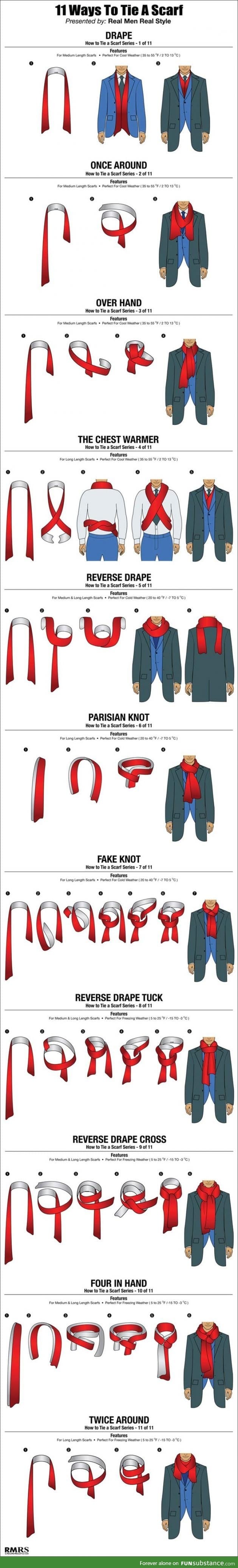 Ways to Tie a Scarf