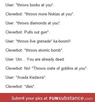 Cleverbot dies!