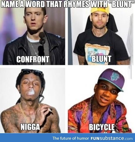 Blunt rappers.