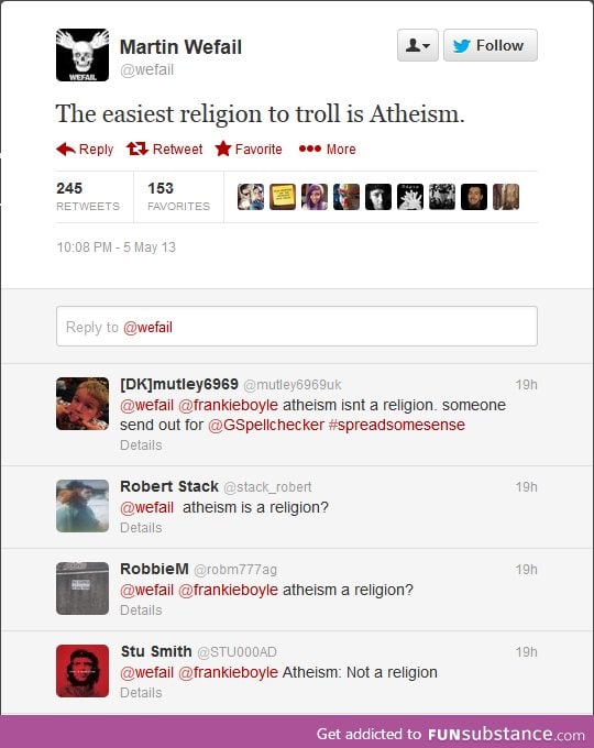 Atheism a religion