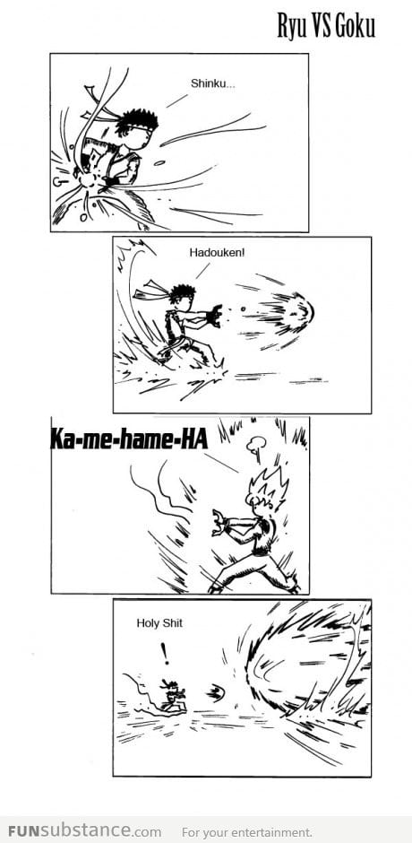 Ryu vs Goku