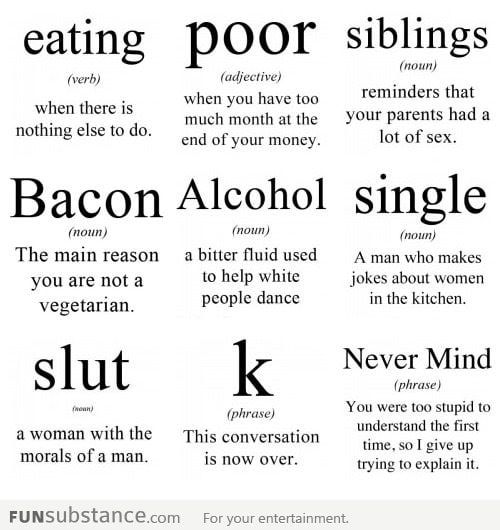 Some basic word meanings