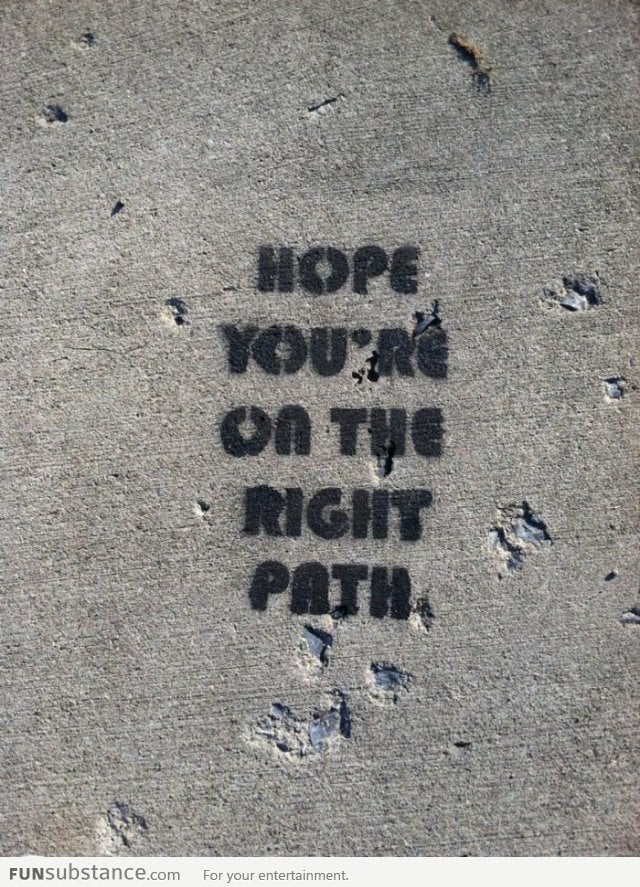 Made me smile when I looked down and saw this
