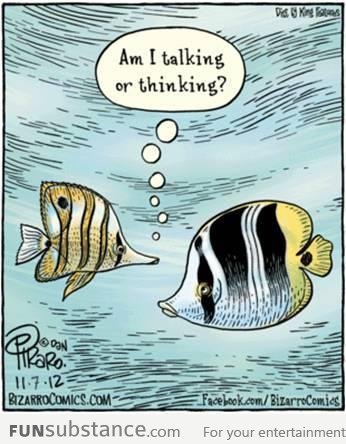 The problem of being a fish in comics