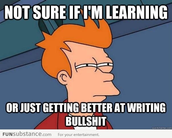 How I feel about writing papers in college