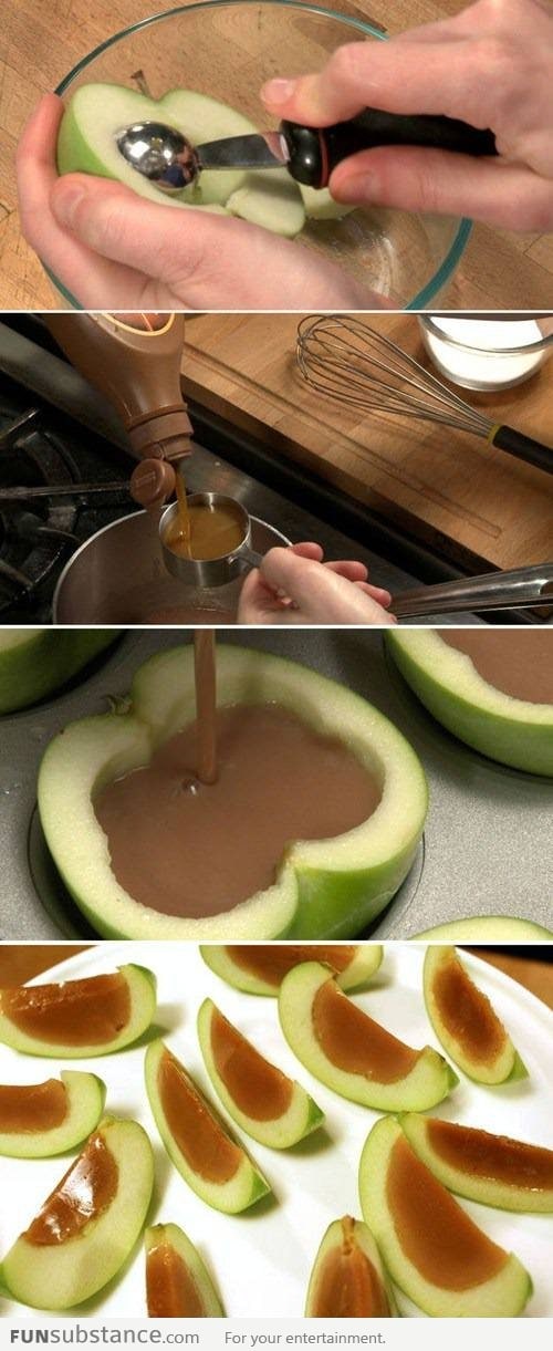 Caramel-Apple Jello Shots!