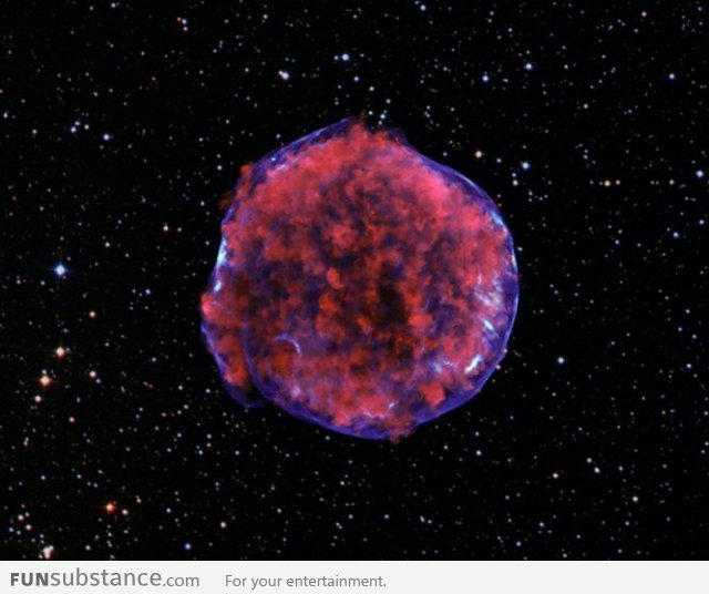 A super-nova observed this month