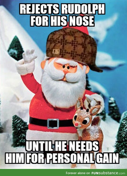 Santa is such a scumbag