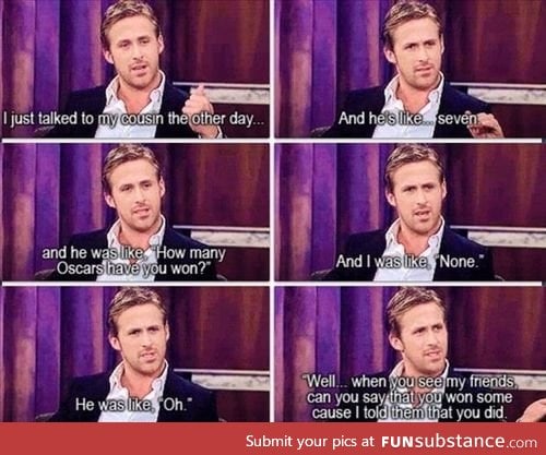 He seems like a pretty cool dude