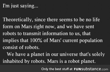 Robots take over an entire planet