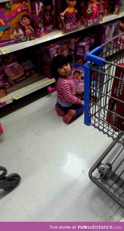 Dora The Explorer caught red handed playing with herself in public