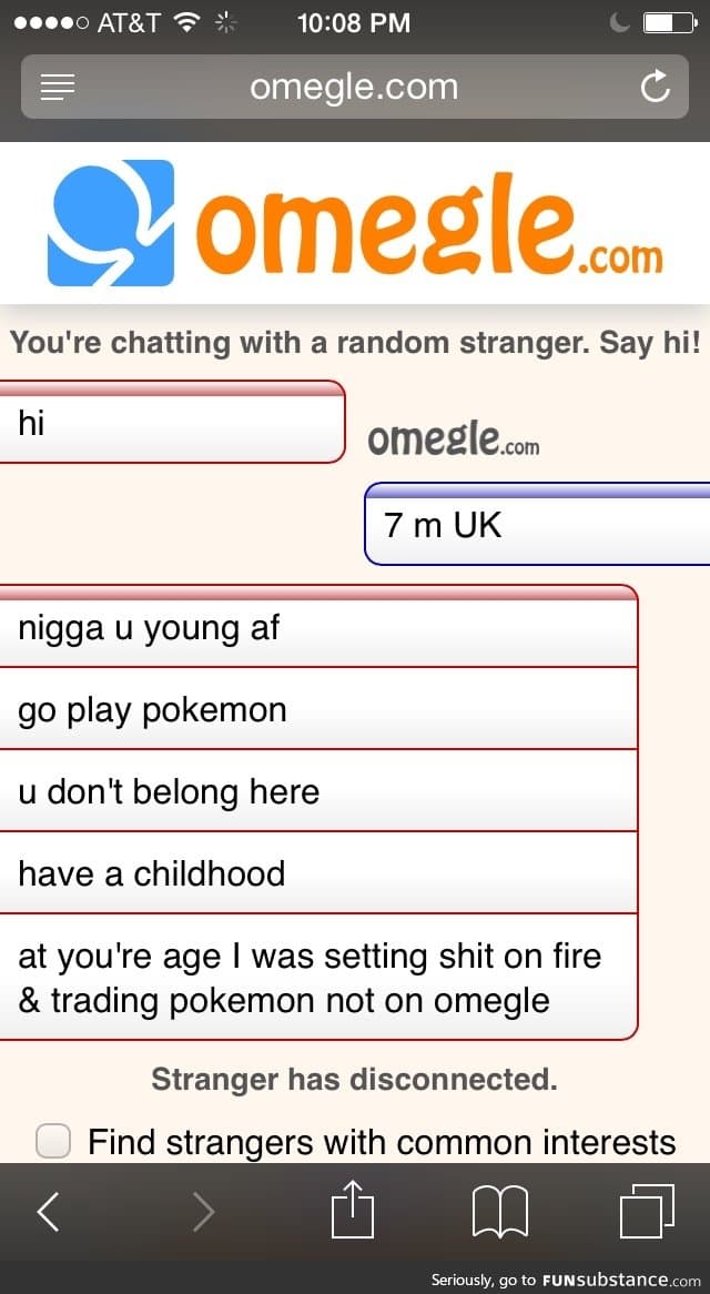 Oh Omegle, you never fail me