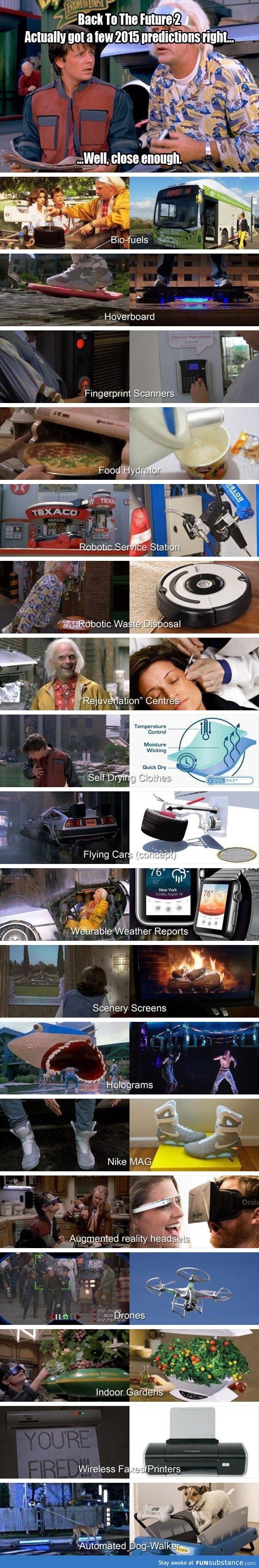 Back to the future got some things right