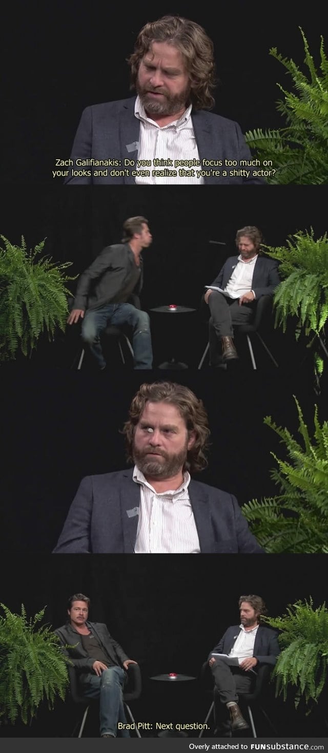 "Between Two Ferns" with Zach Galifianakis and Brad Pitt!
