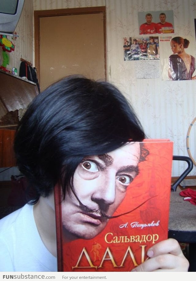 Face of Salvador Dali