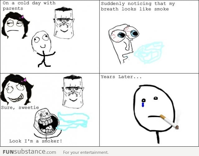 Smoker's sadness