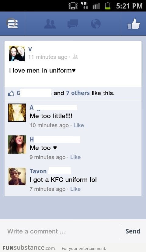 I love men in uniform