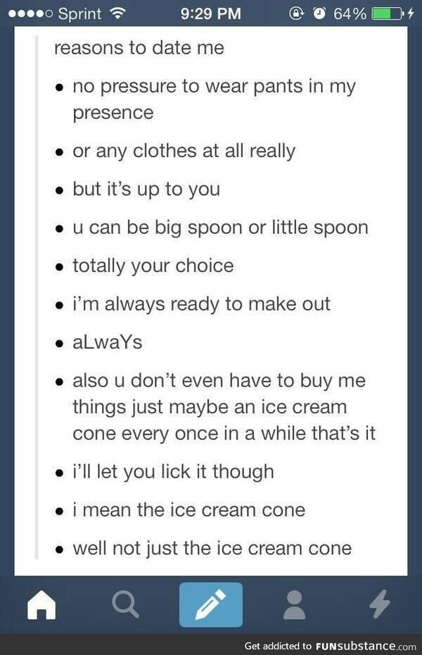 reasons to date me