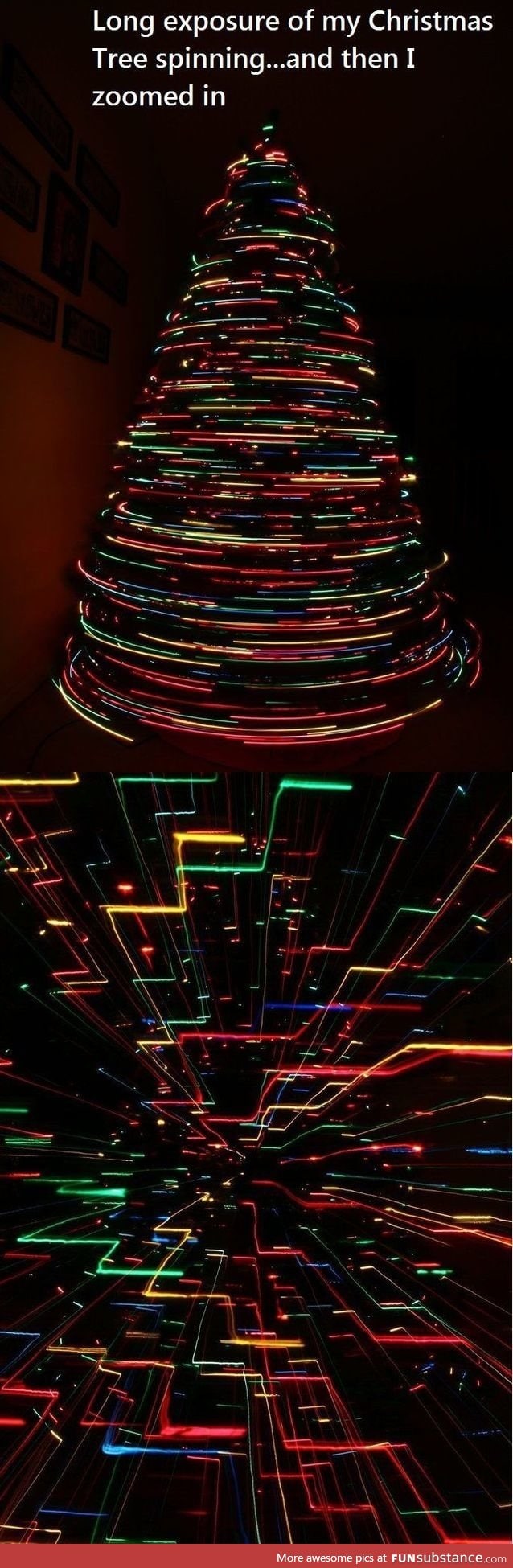 TRON effect with Christmas tree