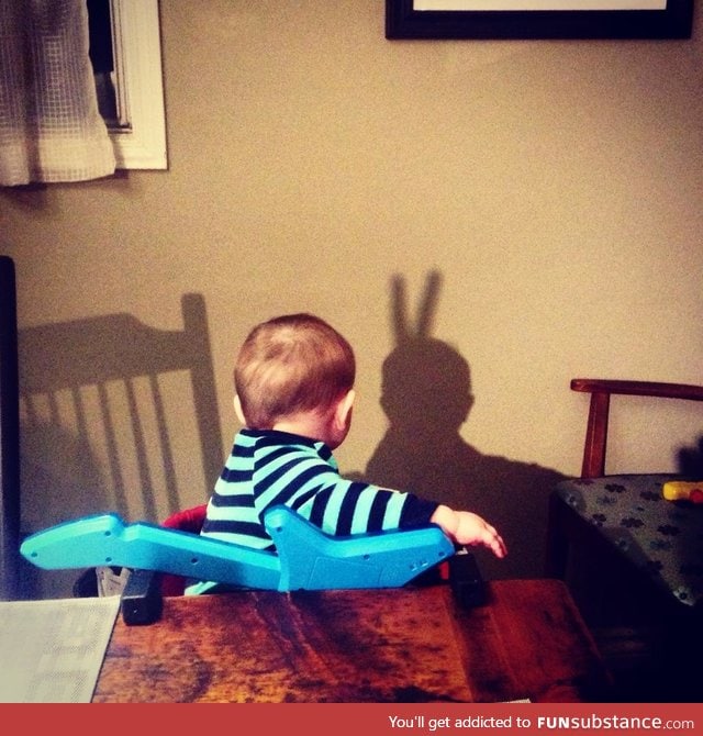 That moment you find your shadow for the first time, only to be messed with