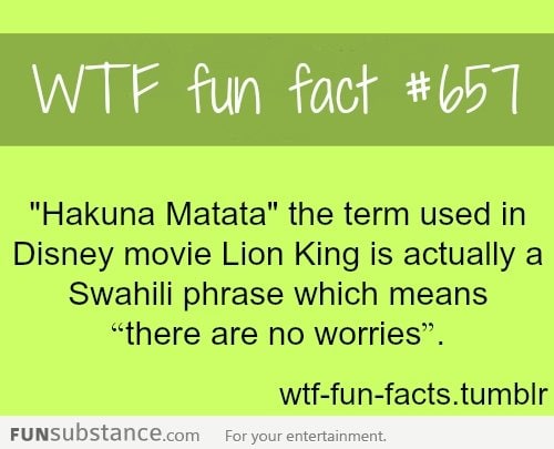 Hakuna matata!!!