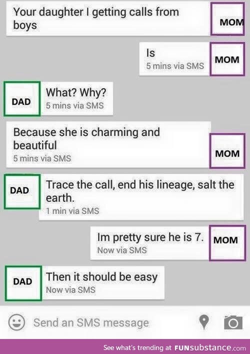 Over protective dad