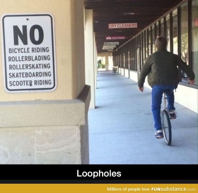 Unicycles are trolls