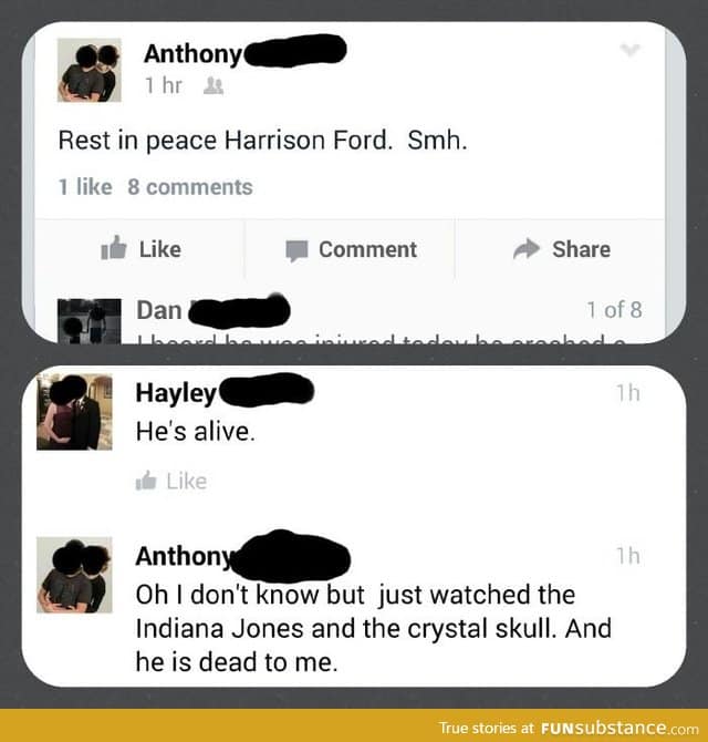 RIP harrison ford