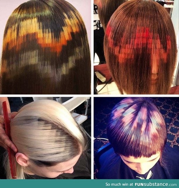 Pixelated hair coloring!