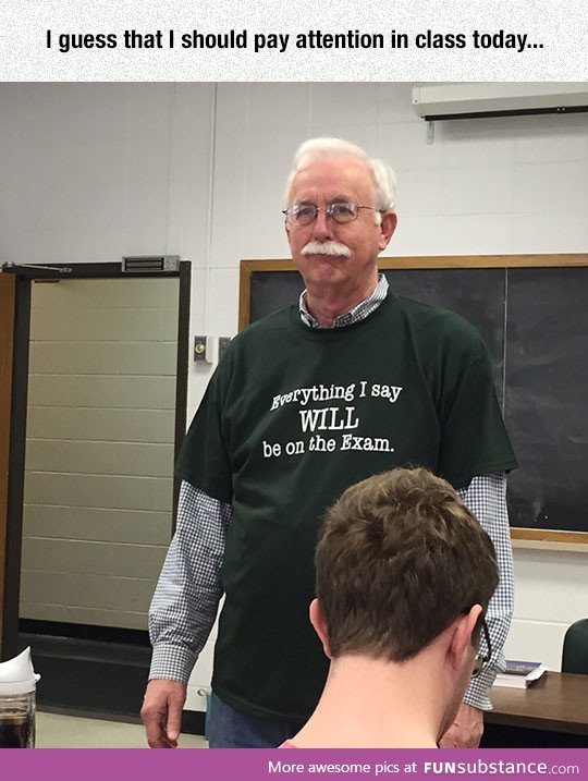 He's Not Messing Around