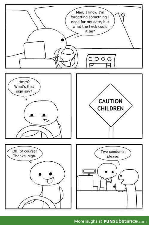 Signs to the rescue once more