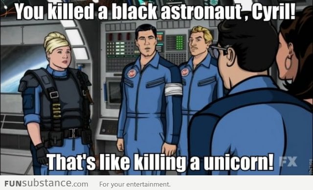 A black astronaut