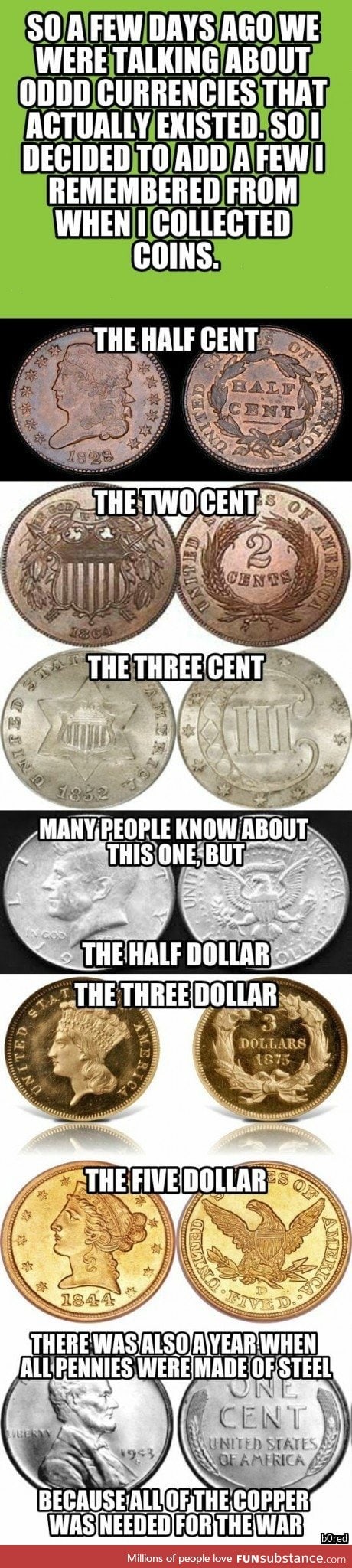 Odd US coins