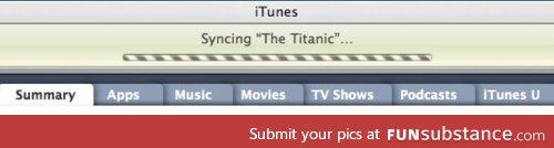 But iTunes said it was unsyncable