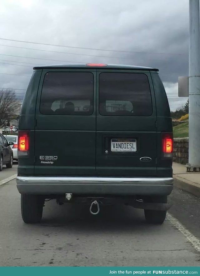 Friend of mine saw this in traffic the other day. He was Furious
