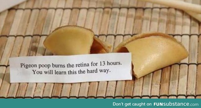 Unfortunate cookie