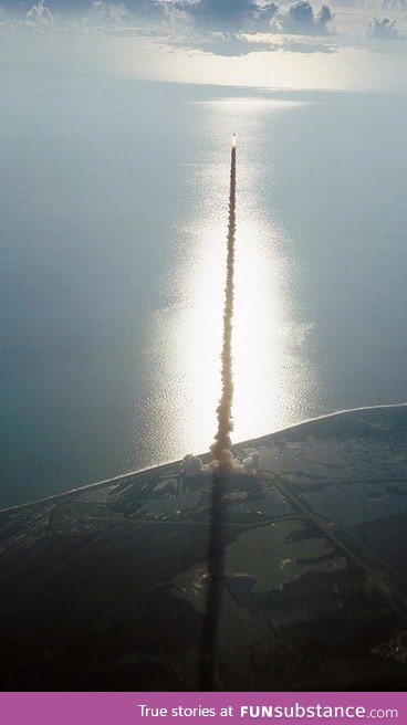 There's just something so satisfying about seeing anything being launched into outer space