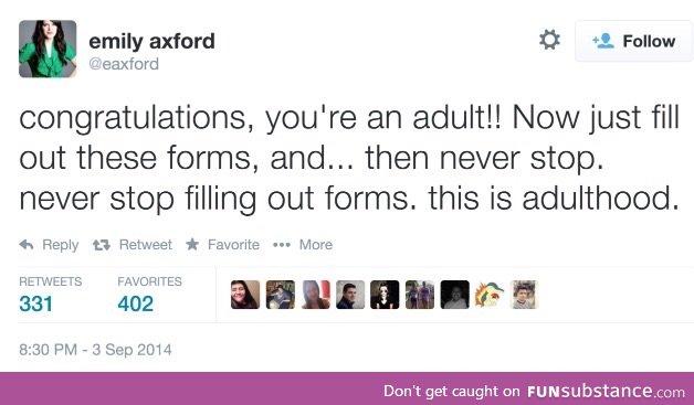 What adulthood is REALLY about...