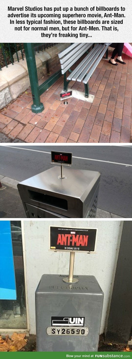 Marvel’s ‘Ant-Man’ Get's Tiny Billboards